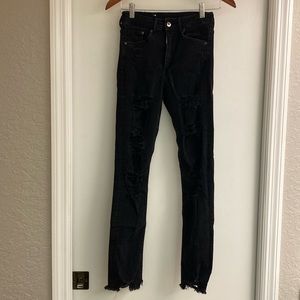 H&M black jeans. Size 0.